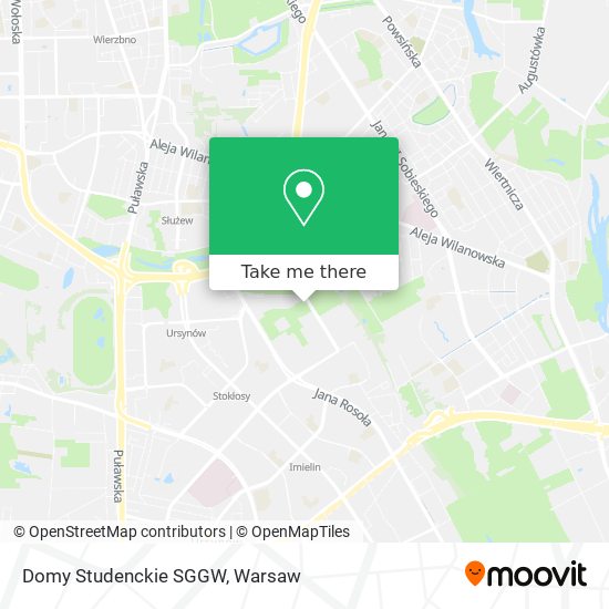 Domy Studenckie SGGW map