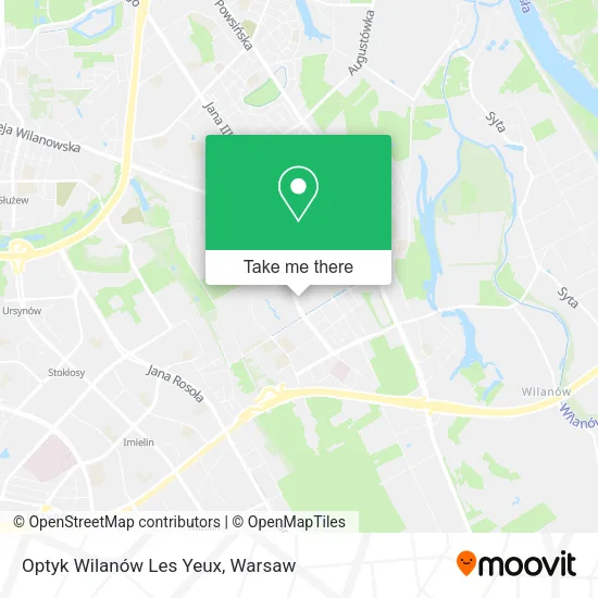 Optyk Wilanów Les Yeux map