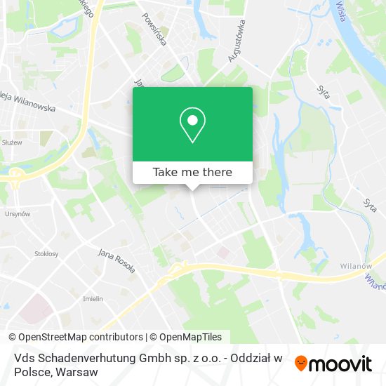 Карта Vds Schadenverhutung Gmbh sp. z o.o. - Oddział w Polsce