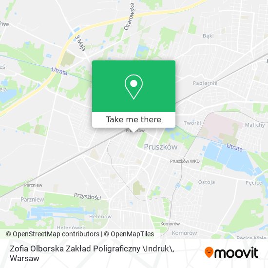 Zofia Olborska Zakład Poligraficzny \Indruk\ map