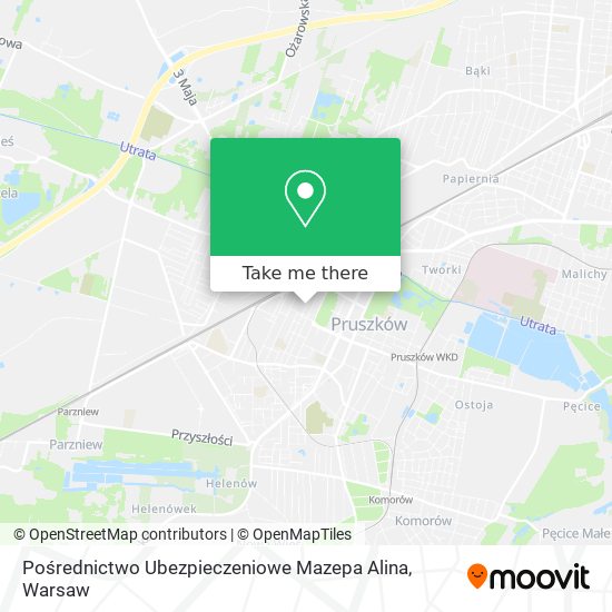 Pośrednictwo Ubezpieczeniowe Mazepa Alina map