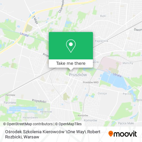 Ośrodek Szkolenia Kierowców \One Way\ Robert Rozbicki map