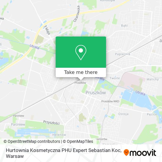 Карта Hurtownia Kosmetyczna PHU Expert Sebastian Koc