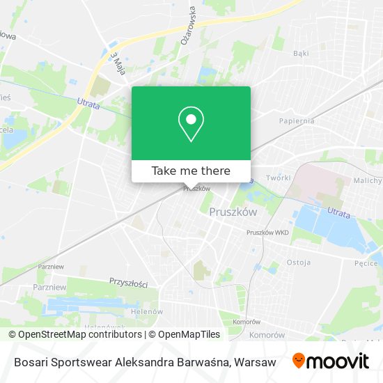 Bosari Sportswear Aleksandra Barwaśna map