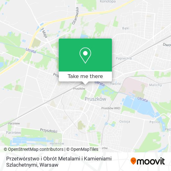 Przetwórstwo i Obrót Metalami i Kamieniami Szlachetnymi map