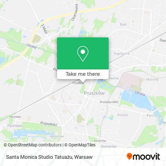 Santa Monica Studio Tatuażu map