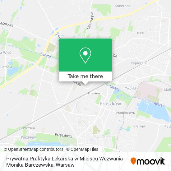 Prywatna Praktyka Lekarska w Miejscu Wezwania Monika Barczewska map