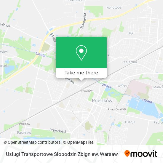 Usługi Transportowe Słobodzin Zbigniew map