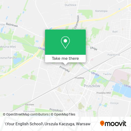 \Your English School\ Urszula Kaczuga map