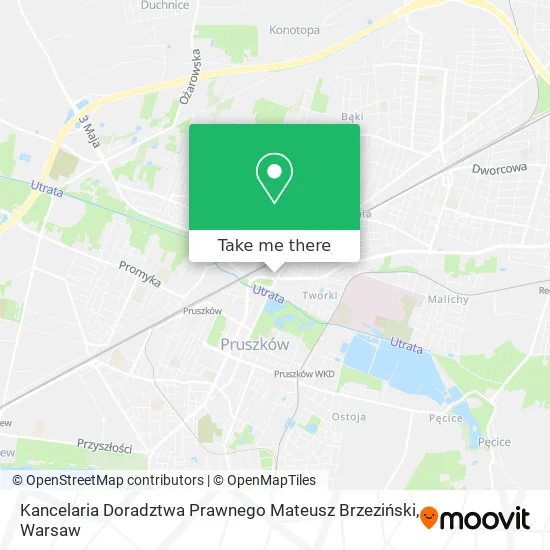 Карта Kancelaria Doradztwa Prawnego Mateusz Brzeziński