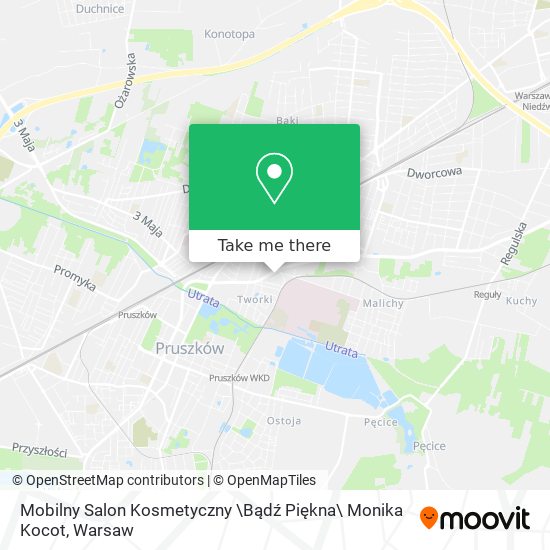 Mobilny Salon Kosmetyczny \Bądź Piękna\ Monika Kocot map