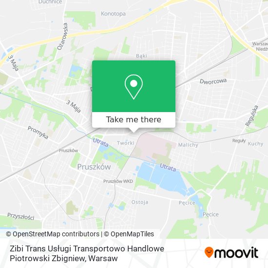 Zibi Trans Usługi Transportowo Handlowe Piotrowski Zbigniew map