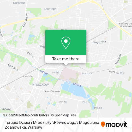 Terapia Dzieci i Młodzieży \Równowaga\ Magdalena Zdanowska map