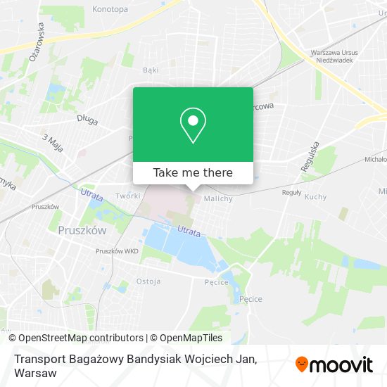 Transport Bagażowy Bandysiak Wojciech Jan map