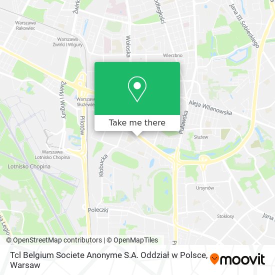 Tcl Belgium Societe Anonyme S.A. Oddział w Polsce map