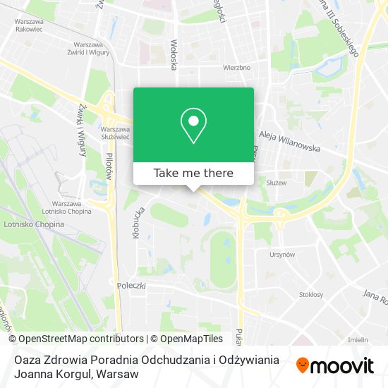 Oaza Zdrowia Poradnia Odchudzania i Odżywiania Joanna Korgul map