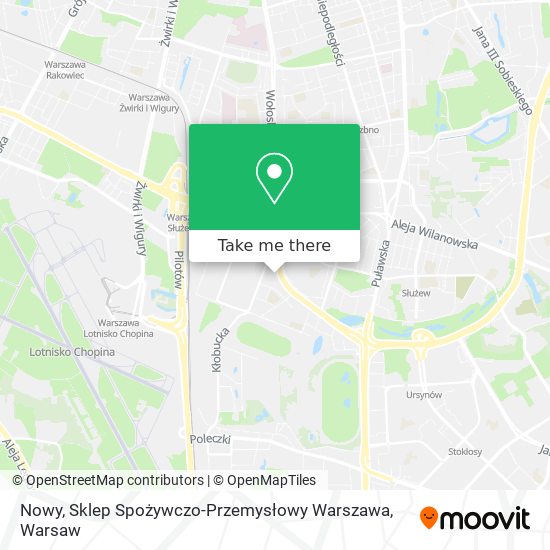 Nowy, Sklep Spożywczo-Przemysłowy Warszawa map