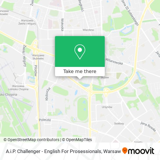 A.i.P. Challenger - English For Prosessionals map