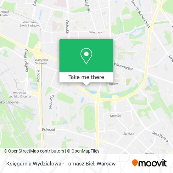 Księgarnia Wydziałowa - Tomasz Biel map