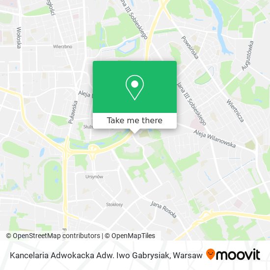 Kancelaria Adwokacka Adw. Iwo Gabrysiak map