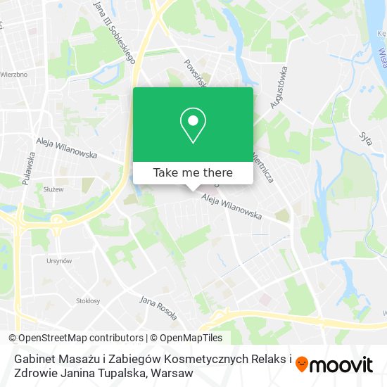 Gabinet Masażu i Zabiegów Kosmetycznych Relaks i Zdrowie Janina Tupalska map