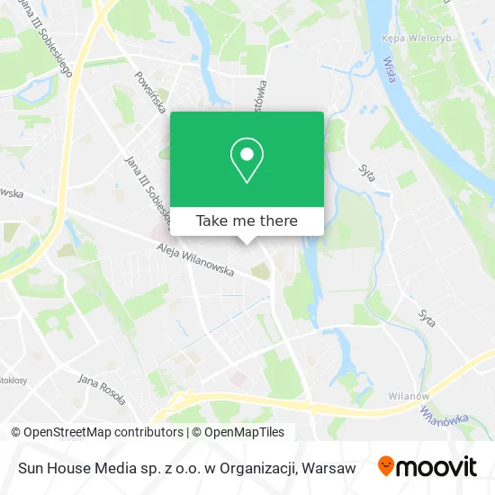 Карта Sun House Media sp. z o.o. w Organizacji