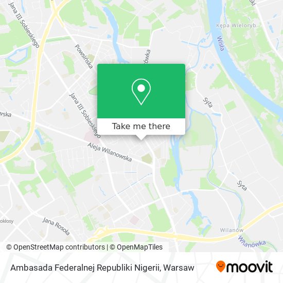 Ambasada Federalnej Republiki Nigerii map