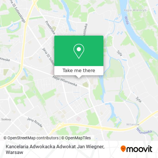 Kancelaria Adwokacka Adwokat Jan Wiegner map