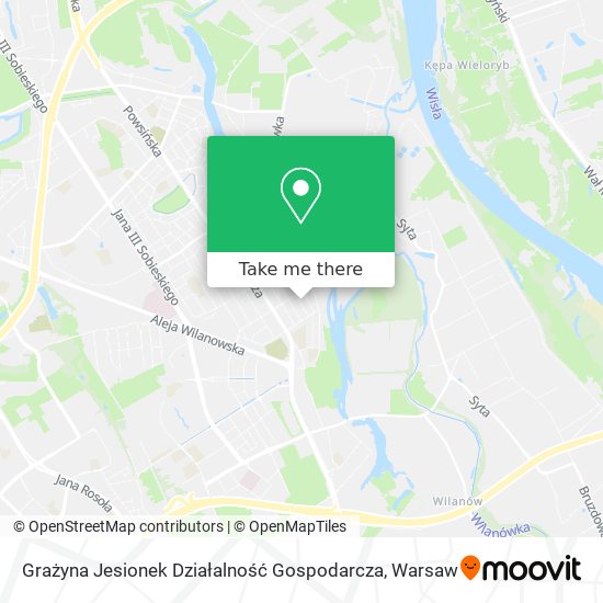 Grażyna Jesionek Działalność Gospodarcza map