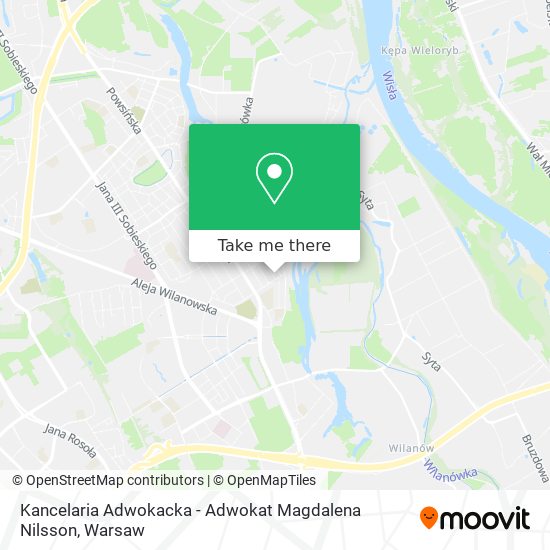 Kancelaria Adwokacka - Adwokat Magdalena Nilsson map