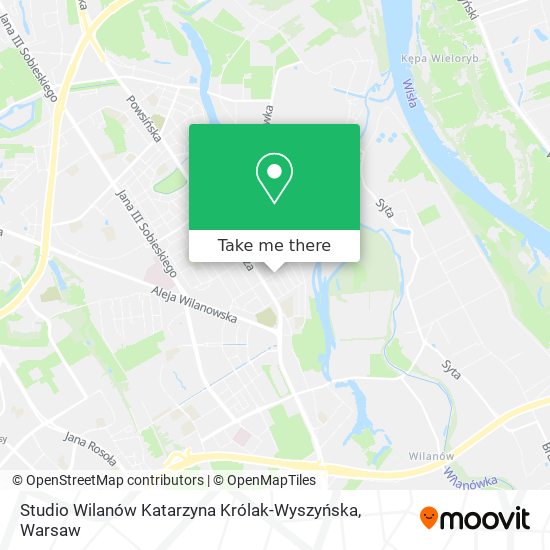 Studio Wilanów Katarzyna Królak-Wyszyńska map