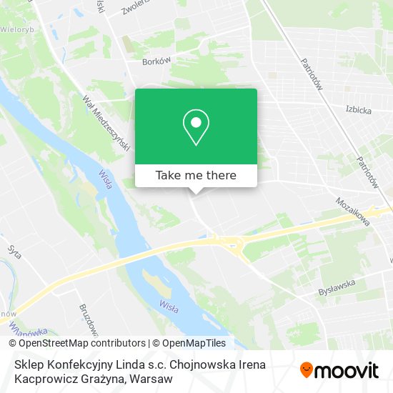 Sklep Konfekcyjny Linda s.c. Chojnowska Irena Kacprowicz Grażyna map