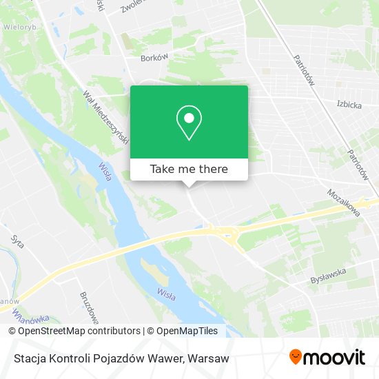 Stacja Kontroli Pojazdów Wawer map