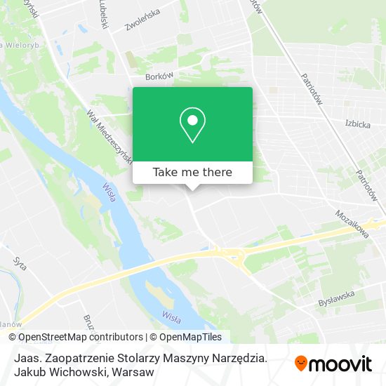 Jaas. Zaopatrzenie Stolarzy Maszyny Narzędzia. Jakub Wichowski map