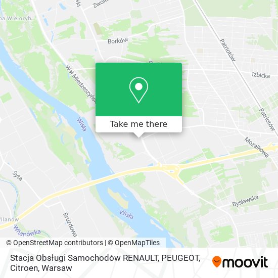 Stacja Obsługi Samochodów RENAULT, PEUGEOT, Citroen map