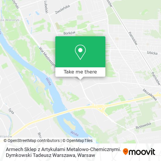 Armech Sklep z Artykułami Metalowo-Chemicznymi. Dymkowski Tadeusz Warszawa map