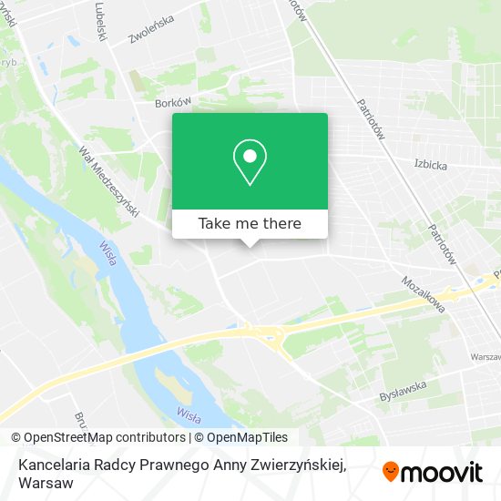 Kancelaria Radcy Prawnego Anny Zwierzyńskiej map