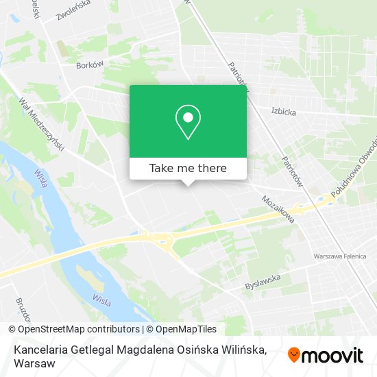 Kancelaria Getlegal Magdalena Osińska Wilińska map