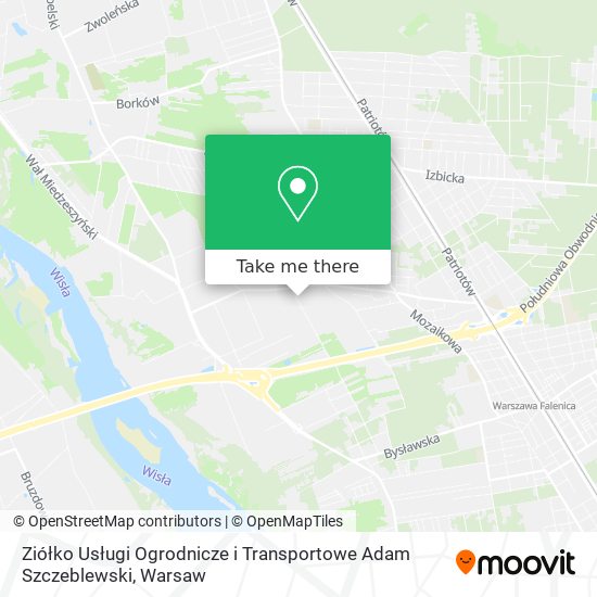 Ziółko Usługi Ogrodnicze i Transportowe Adam Szczeblewski map