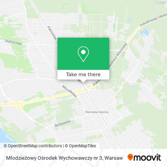 Młodzieżowy Ośrodek Wychowawczy nr 3 map