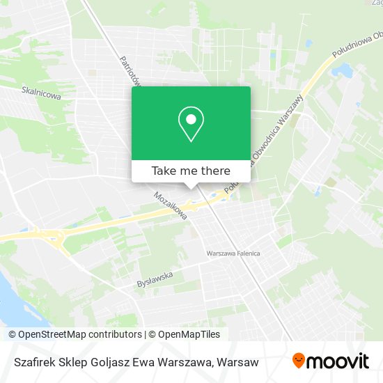 Szafirek Sklep Goljasz Ewa Warszawa map