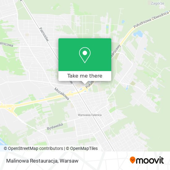 Malinowa Restauracja map