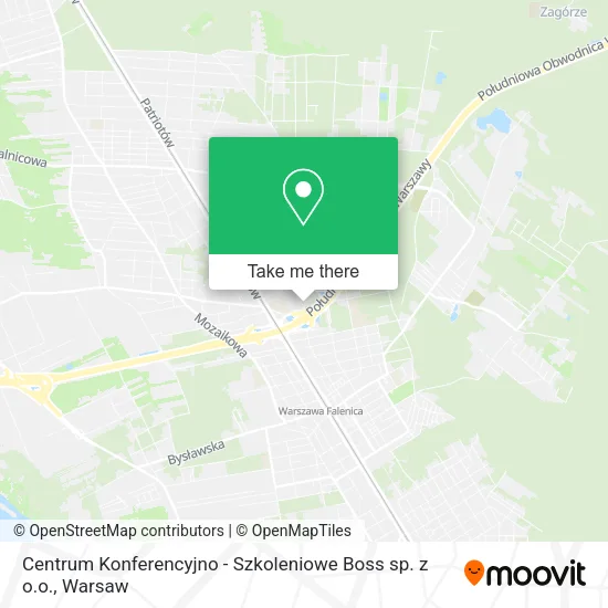 Карта Centrum Konferencyjno - Szkoleniowe Boss sp. z o.o.