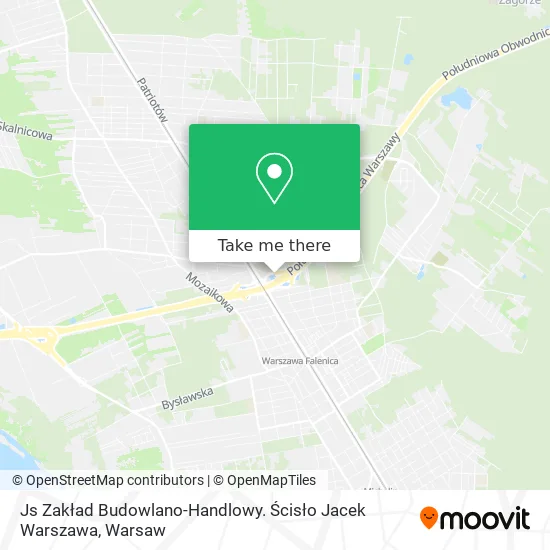 Карта Js Zakład Budowlano-Handlowy. Ścisło Jacek Warszawa