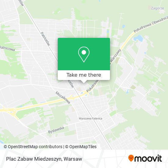 Plac Zabaw Miedzeszyn map