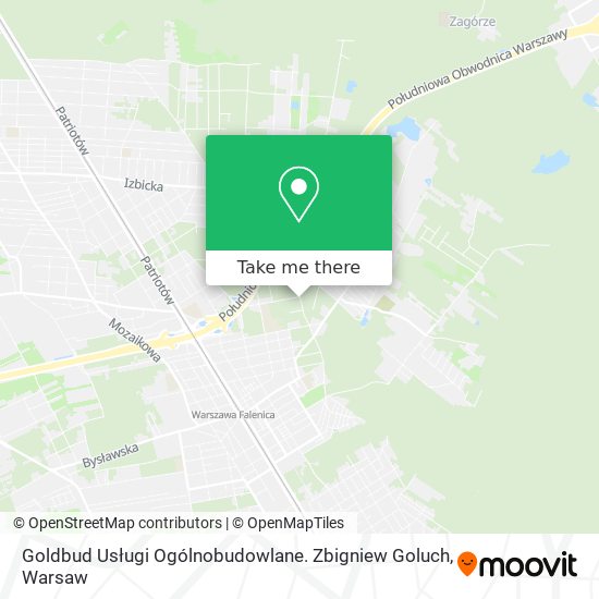 Goldbud Usługi Ogólnobudowlane. Zbigniew Goluch map