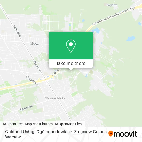 Goldbud Usługi Ogólnobudowlane. Zbigniew Goluch map