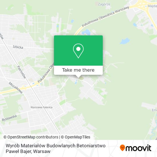 Wyrób Materiałów Budowlanych Betoniarstwo Paweł Bajer map