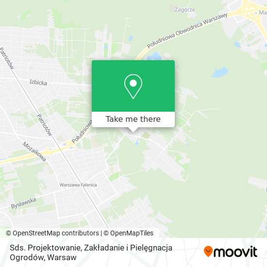 Sds. Projektowanie, Zakładanie i Pielęgnacja Ogrodów map