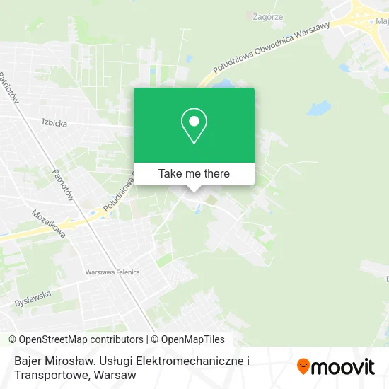 Bajer Mirosław. Usługi Elektromechaniczne i Transportowe map